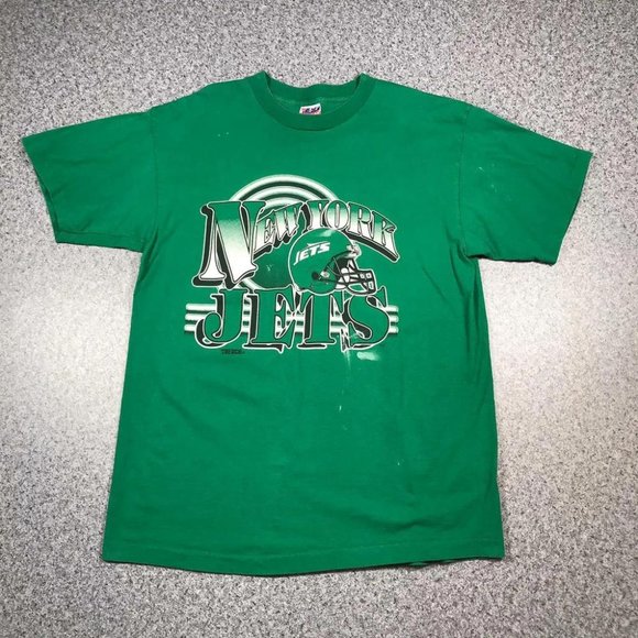 1994 Vintage NEW YORK JETS FOOTBALL T Shirt XL  Single Stitch TRENCH Gridiron - Picture 1 of 1